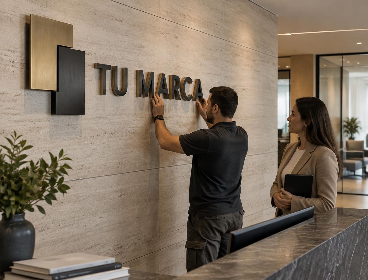 Representación de Letras y avisos 3D