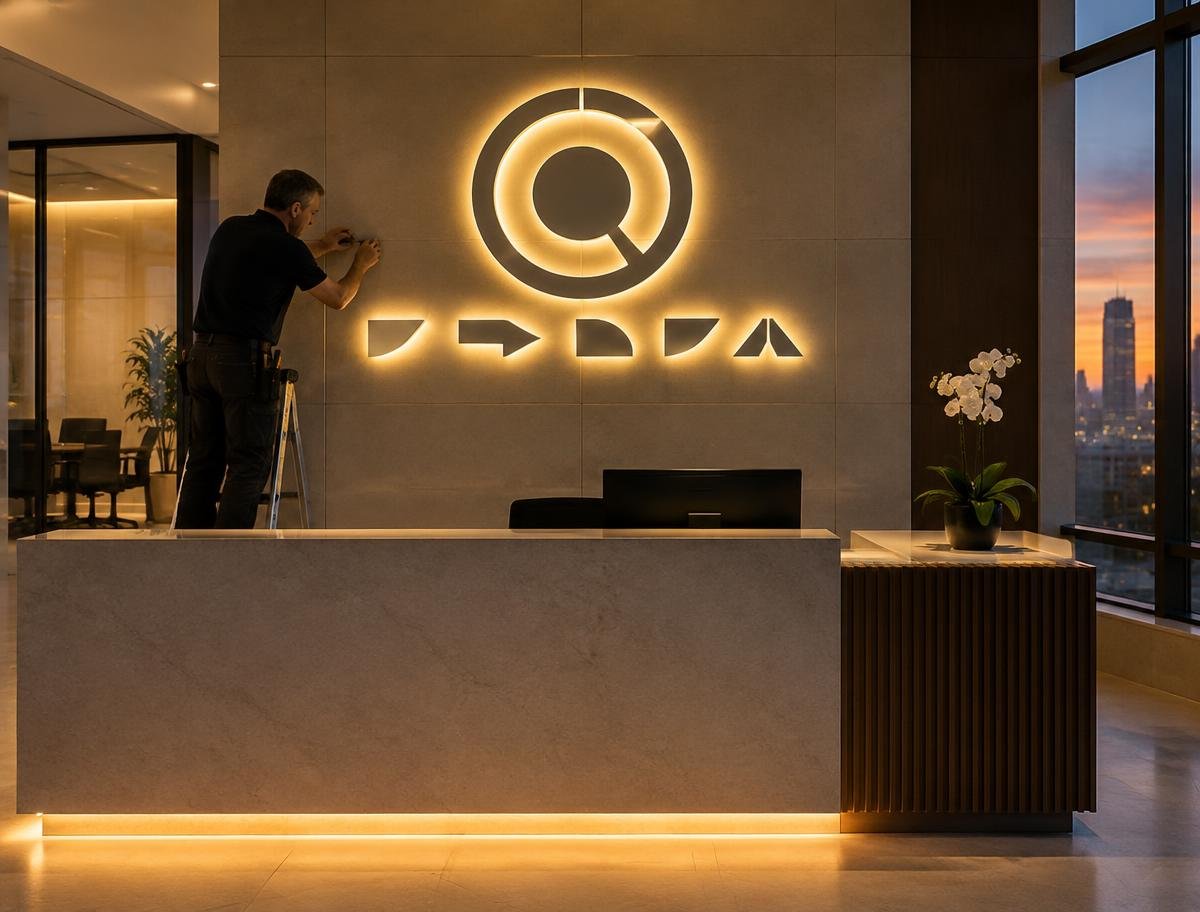 Representación de Avisos iluminados LED